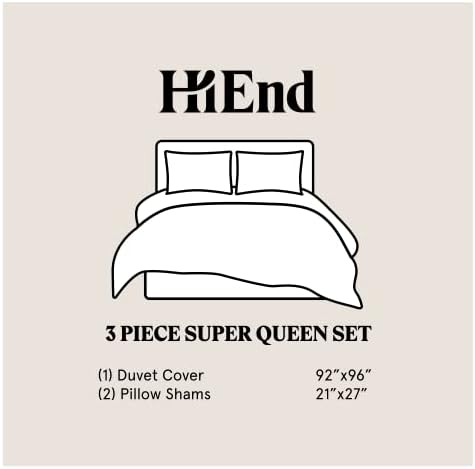 HiEnd Accents Hera Linen Duvet Cover 3 Piece Set