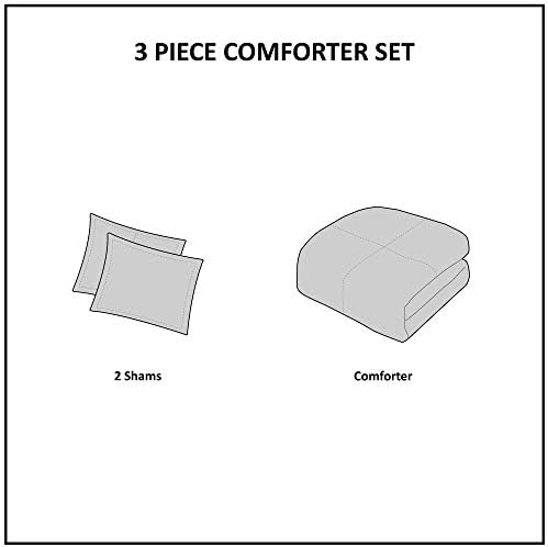 Woolrich Plaid Grey Comforter Set Twin 2 Piece