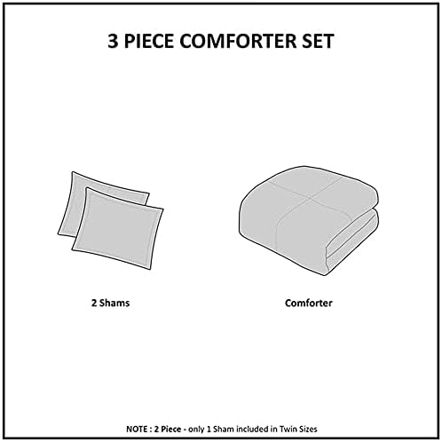 Madison Park Plush Comforter Set with Shams Ivory