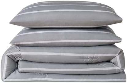 TRULY SOFT Maddow Stripe Grey Comforter Set
