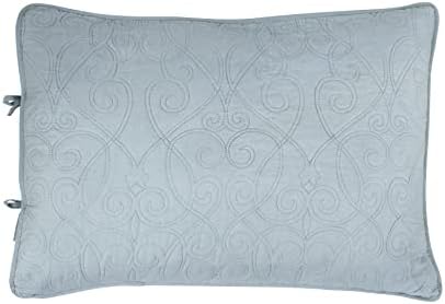 Laura Ashley Felicity Quilt Set - Twin Breeze Blue 100 Cotton