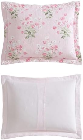 Laura Ashley King Quilt Set with Shams and Coquette Decor