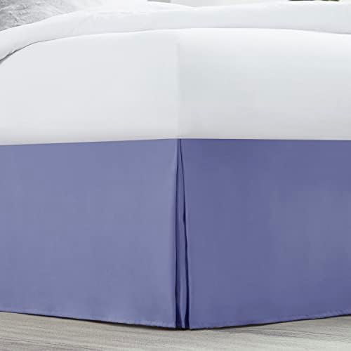 Nestl Steel Blue Full XL Bed Skirt - 14 Inch Drop