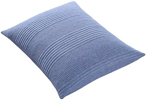 Brielle Home Atlas Jersey Knit Quilt Set - Medium Blue Twin 1