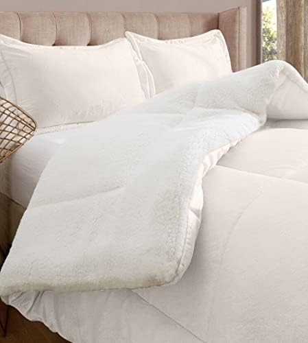 Elegant Comfort Super Soft Sherpa Comforter Set Twin XL