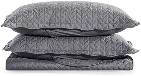 MOONLIGHT20015 Twin Quilt Set with Pillow Sham for All Seasons