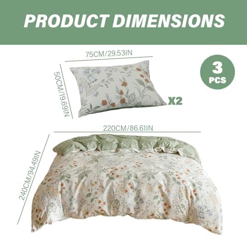 Csafyrt 3PCS King Size Quilt Bedding Set