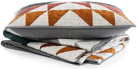 Pendleton Explorer Twin Quilt Bedding Set Blue Grey