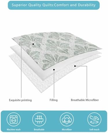 RisQiten Twin XL Quilt Set with Shams