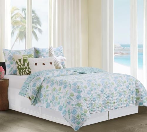 CF Home Delray Beach Ocean Theme Quilt Set Twin 2 Piece