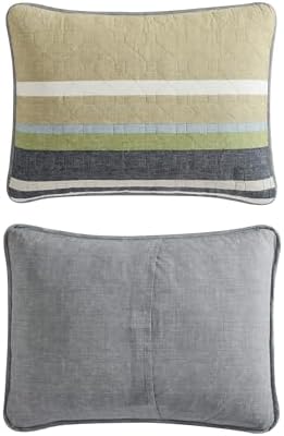 Eddie Bauer Full Queen Quilt Set Salmon Ladder Multi