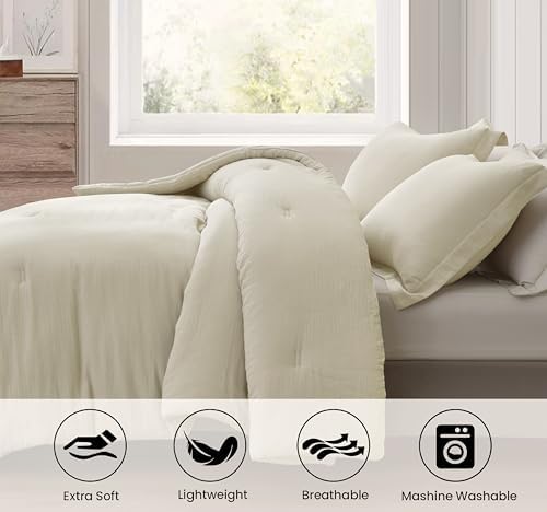Chezmoi Breeze 2-Piece Cotton Gauze Comforter Set