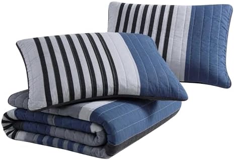 Nautica Twin Quilt Set - Reversible Cotton Bedding