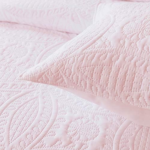 Boryard 3-Piece Quilt Set with Pillow Shams Pink