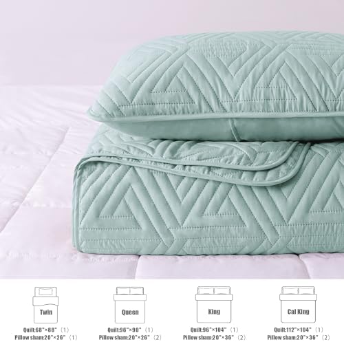 Whale Flotilla Light Blue Queen Size Quilt Set