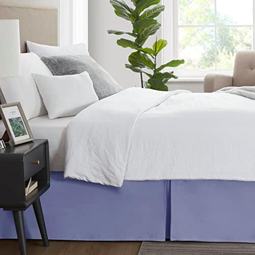 Nestl Steel Blue Full XL Bed Skirt - 14 Inch Drop