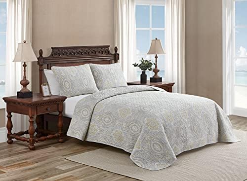 Tommy Bahama Twin Quilt Set Reversible Cotton