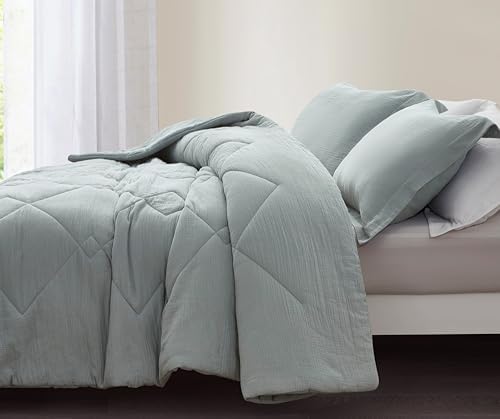 Chezmoi Skye 2-Piece Cotton Muslin Comforter Set