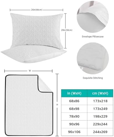 TocaHome Summer Twin XL Quilt Set with 2 Pillowcases