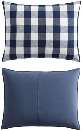 Eddie Bauer Queen Comforter Set with Reversible Plaid Design
