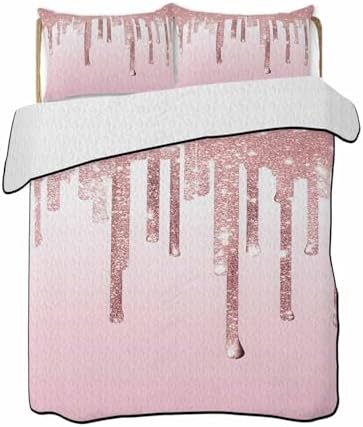RisQiten Twin XL Quilt Set with Shams 1