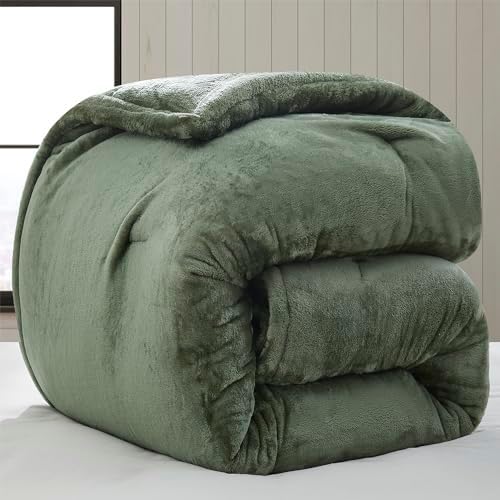 Byourbed Softer Than Soft Comforter Set - Double Plush Montana Green
