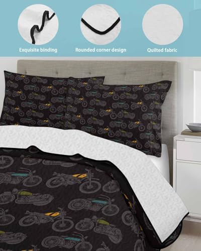 TocaHome Summer Quilt Twin XL Set with 2 Pillowcases