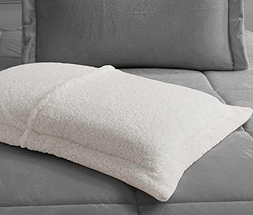Elegant Comfort 3-Piece Sherpa Comforter Set