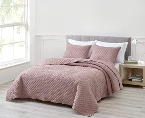 Chezmoi Collection Pucker 3-Piece King Quilt Set