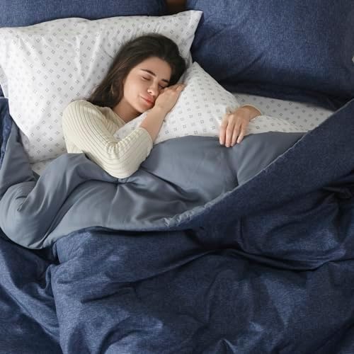Comfort Spaces Twin XL 5-Piece Bed In A Bag - Navy