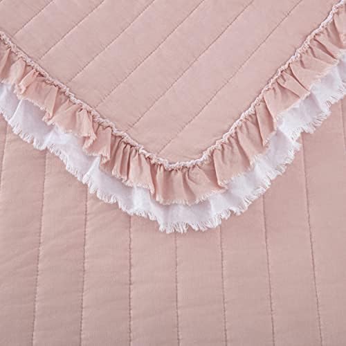 Chezmoi Collection Bonnie 3-Piece Cotton Quilt Set