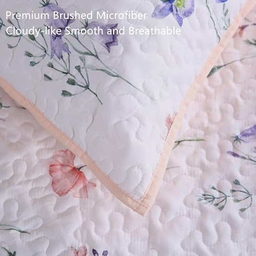 Rosecret Pink Floral Quilt Set King Size 3-Piece