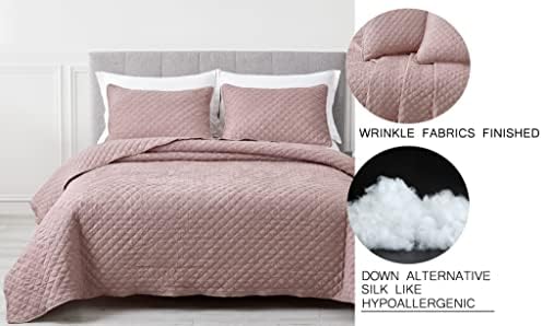 Chezmoi Collection Pucker 3-Piece King Quilt Set