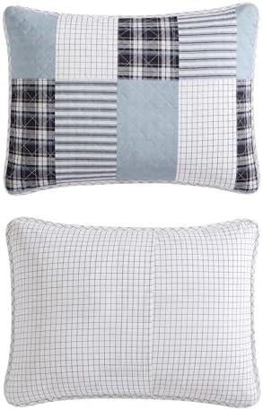 Eddie Bauer Twin Quilt Set Reversible Cotton Bedding with Matching Sham All Seasons