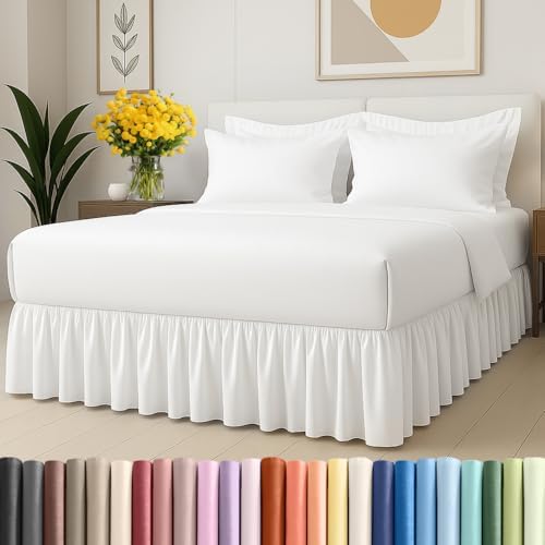 CGK Unlimited Bed Skirt Twin Size Ruffle 12 Inch Drop