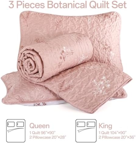 Drucon Reversible Microfiber King Quilt Set