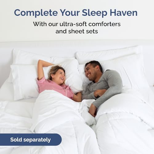 CGK Unlimited Wrap Around Dust Ruffle Bed Skirt 2 Pillowcases Bundle - White 1