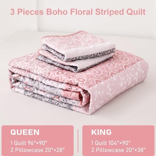 WONGS BEDDING Boho Quilt Set Queen