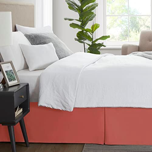 Nestl Orange Full XL Bed Skirt 14 Inch Drop 1
