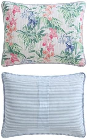 Tommy Bahama Twin Quilt Set - Reversible Cotton Coastal Bedding