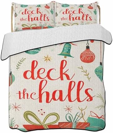 Stongaro Twin XL Christmas Comforter Set 3 Pieces