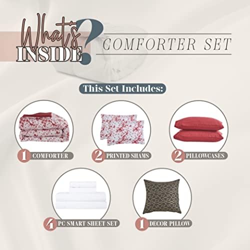 Elegant Comfort Reversible 10-Piece Tie-Dye Comforter Set