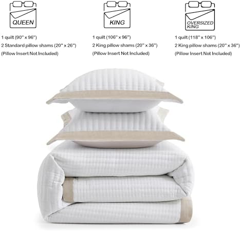 Bonlino Queen Quilt Set with 2 Pillow Shams