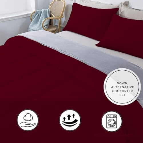 Moonite Bedding 3Pcs Super King Comforter Set