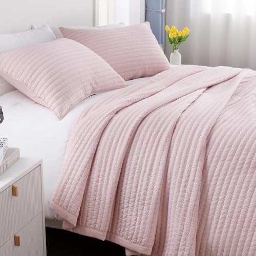 DAWNDIOR Max Oversized Quilt Set Pink