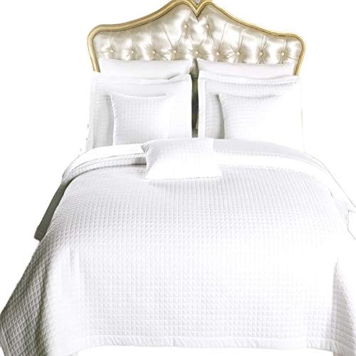 Abripedic Twin Extra Long White Quilt Set 2pc