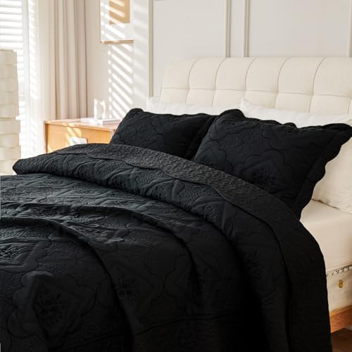 Cmfshape Floral Quilt Set 3 Piece Queen Bedding