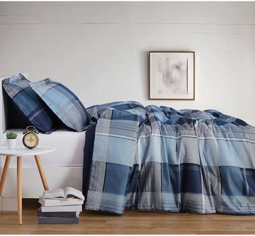 TRULY SOFT Trey Plaid Duvet Cover Set 1