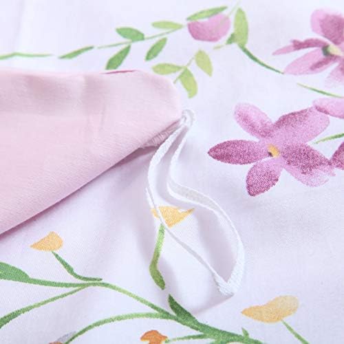 Brandream Garden Style Floral Queen Duvet Cover Set