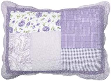 Donna Sharp Full Queen Quilt Set - Lavender Rose Patchwork